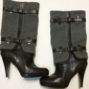 Cole Haan Air Kennedy Flannel & Leather Boots